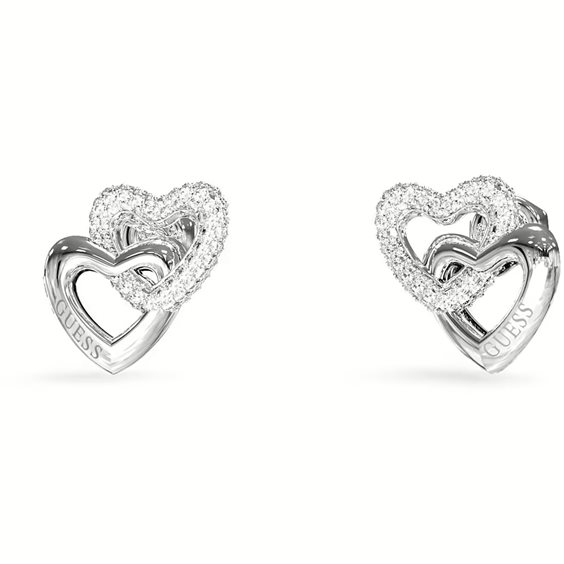 Earrings Guess Woman Beloved in Steel Cristallo JUBE06 051JW - JUBE06 051JW